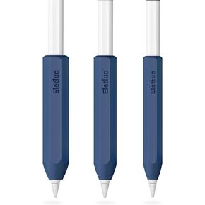 3 مقاسات من ملحقات غطاء حماية الجلد الواقي من السيليكون، متوافق مع Apple Pencil الجيل الأول / الثاني، مناسب لجهاز iPad Pro 9.7 بوصة/10.5 بوصة/11 بوصة /12.9 بوصة، أرجواني (S، M، L)