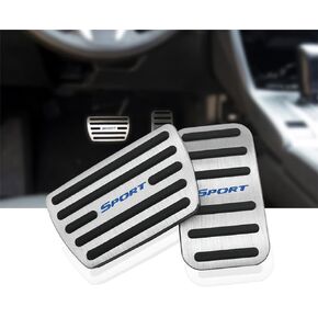 NYZAUTO Anti-Slip Performance Foot Pedal Pads Compatible with Honda 10th gen Civic,Auto No Drilling Aluminum Brake and Accelerator Pedal Covers Red