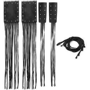 KIMISS Handlebar Tassel Cover, 2pcs Universal Motorcycle Brake Clutch Fringe Grip Covers Motorcycle Handlebar Cover