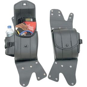 Saddlemen 3501-0715 Cruis'n Deluxe Saddlebag Guard Set, Black