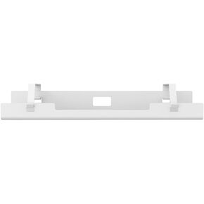 POUT Universal Wide Under Desk Cable Management Tray Organizer - 23.6 x 5.3 inch – for Wire/Cable Management - Hanging Easily Removable Rack with Cable Management Holes – Sturdy Stylish Black Steel