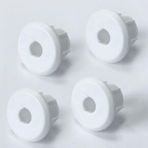 Bywen Furniture Wall Hole Bushing Cable Grommet for Starlink Ethernet Cable,Covering 3/4 inch Desk Holes,Universal Cable Management Wire Organizer Pass Through Holes Cover Kits,4 Pack (White)