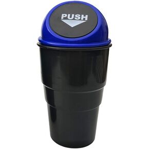 AISIBO Mini Auto Car Garbage Can Automotive Vehicle Rubbish Bins, Small Trash Can Cup Holder for Bedroom Office Desk Home (Black 1 Pack)