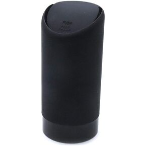 AUTUT Silicone Car Trash Can with Lid Mini Automotive Garbage Bin Fits Cup Holder in Console or Door