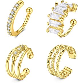 MODRSA Ear Cuff Ear Cuffs for Women non Piercing Ear Cuff Earrings for Women Fake Earrings Cuff Gold Silver Earring Cuff