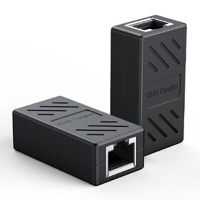 Snowkids Ethernet Coupler, Ethernet Extender 2 Pack for Cat8/Cat7/Cat6/Cat5, 1000Mbps High Speed Ethernet Connector, Network Adapter, Internet Connector in Line Female to Female Coupler RJ45