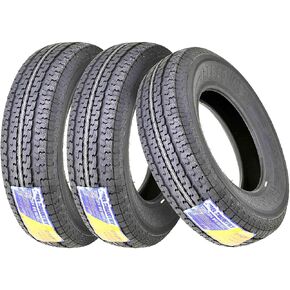 Grand Ride 3 Premium FREE COUNTRY Trailer Tires ST 205/75R14 / 8PR Load Range D Steel Belted w/Scuff Guard