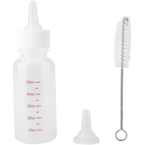 Fdit Dog Cat Milk Feeding Bottle Puppy Kitten Newborn Animal Nursing Care Set Pet Supply for Newborn Pet Dog Puppies Cat Kitten