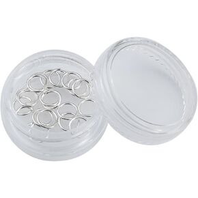 BEADIA 925 Sterling Silver Jump Rings 0.7x4mm 50pcs for Jewelry Making Findings