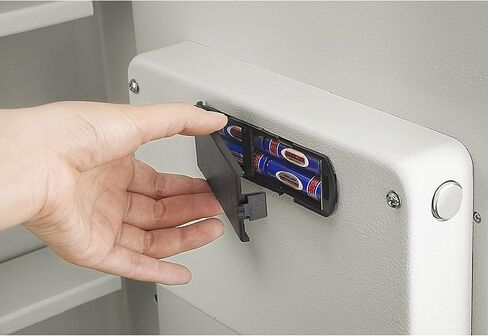 In-Wall Safe - Home or Business Safe with LED Keypad and 2 Manual Override Keys - Protects Cash, Jewelry, Passports, and More by Paragon Safes (Cream) in Saudi Arabia