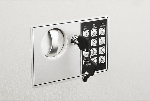 In-Wall Safe - Home or Business Safe with LED Keypad and 2 Manual Override Keys - Protects Cash, Jewelry, Passports, and More by Paragon Safes (Cream) in Saudi Arabia