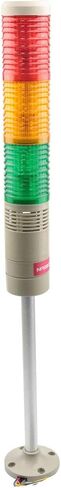 Nxtop Industrial Signal Light Column LED Alarm Round Tower Light Indicator Warning Light Red Green Yellow DC 24V (Steady ON OR Steady Flash)) in Saudi Arabia