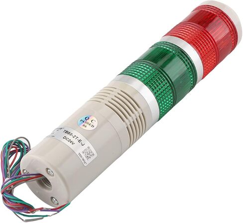 Othmro Industrial Signal Light Column LED Alarm Round Tower Light Indicator Continuous Light Warning Light Red Green DB 90db 24V 3W 1PCS in Saudi Arabia