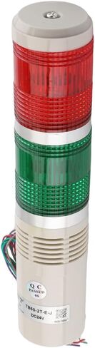 Othmro Industrial Signal Light Column LED Alarm Round Tower Light Indicator Continuous Light Warning Light Red Green DB 90db 24V 3W 1PCS in Saudi Arabia