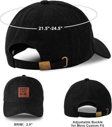 MEINICY Best Dog Mom Dad Hat Gifts for Mom Dad Women Men Grandma, Birthday Gifts Baseball Cap in Kuwait