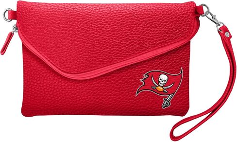 Little Earth NFL Fold Over Crossbody Pebble Purse, 9" x 6" x 1", and Teams in Saudi Arabia