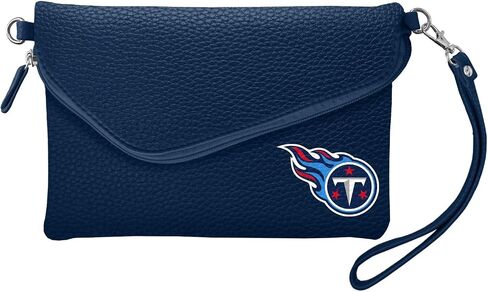 Little Earth NFL Fold Over Crossbody Pebble Purse, 9" x 6" x 1", and Teams in Saudi Arabia