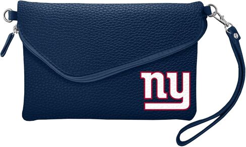 Little Earth NFL Fold Over Crossbody Pebble Purse, 9" x 6" x 1", and Teams in Saudi Arabia