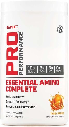 GNC Pro Performance Essential Amino Complete, Tangy Orange, 30 Servings, Supports Muscle Recovery in Saudi Arabia