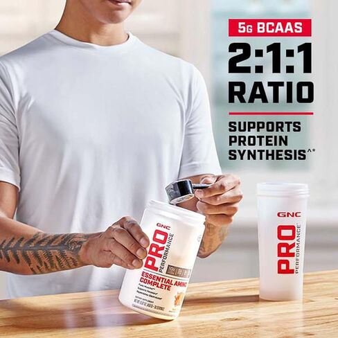 GNC Pro Performance Essential Amino Complete, Tangy Orange, 30 Servings, Supports Muscle Recovery in Saudi Arabia