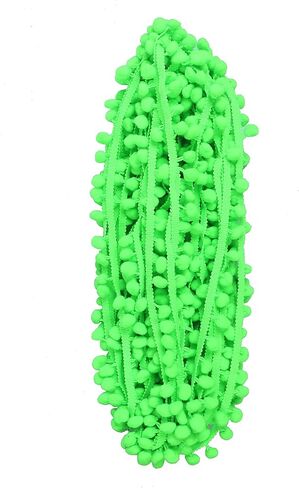 YCRAFT One Roll 18 Yards Ball Fringe 7/8" Wide Pom Trim Ribbon Sewing-Cream in Saudi Arabia