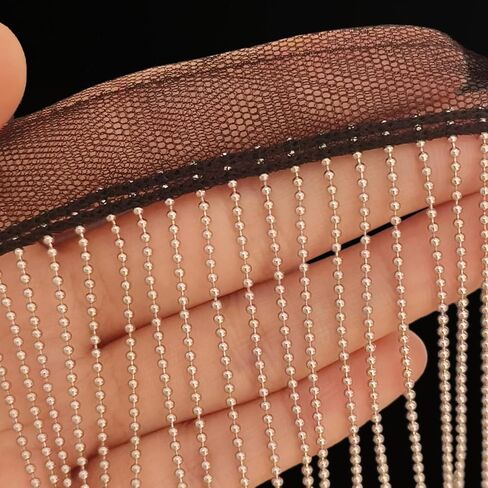 Cymtoo 1 Yard Alloy Fringe Trim Sewing Beaded Lace Ribbon Tassel Chain for Clothing Accessories and DIY Craft Decoration (Silver) in Saudi Arabia