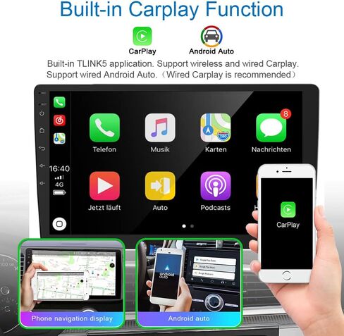 لراديو جيب رانجلر 2018-2020 9 بوصة IPS شاشة لمس مدمجة Apple CarPlay Andriod Auto GPS Navigation Bluetooth Head Unit EQ DSP مع كاميرا خلفية مجانية in Kuwait