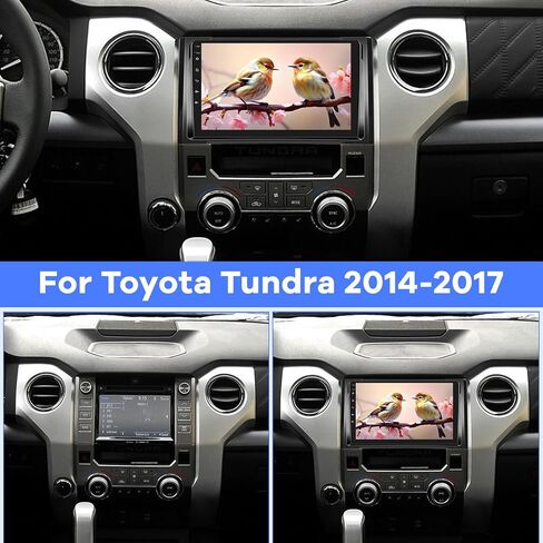 [2G+64G] راديو سيارة لسيارة Toyota Tundra 2014 2015 2016 2017، Android 13 شاشة لمس ستيريو، Carplay/Android Auto/EQ Audio/SWC + كاميرا احتياطية AHD in Saudi Arabia