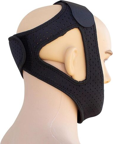 Anti-Snoring Chin Strap - Breathable Chin Straps for Snoring Users, Anti Snoring Nose Clip & Adjustable Sleep Chin Strap for Men/Women in Kuwait