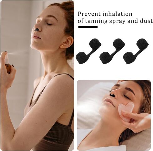 100 Pieces Disposable Nose Filters Nose Plug Filter for Spray Tanning Softness Sponge Nose Filter for Sunless Outdoor Nose Protection(White) in Saudi Arabia