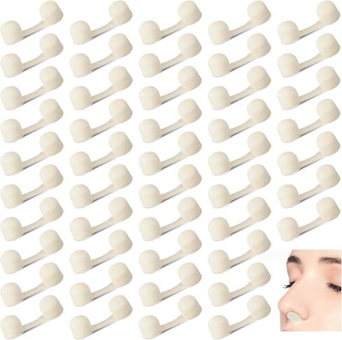 100 Pieces Disposable Nose Filters Nose Plug Filter for Spray Tanning Softness Sponge Nose Filter for Sunless Outdoor Nose Protection(White) in Saudi Arabia