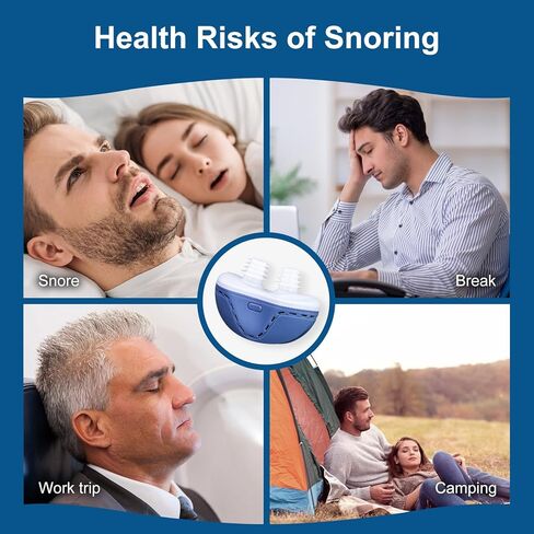 أجهزة مكافحة الشخير، حل الشخير للرجال والنساء، سدادة الشخير بحزام ثابت لنوم أفضل، سرعة الرياح قابلة للتعديل، دوامة مزدوجة، مناسبة لجميع أشكال الأنف، أزرق in Kuwait