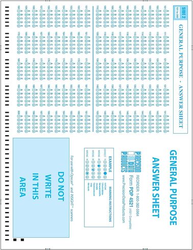 Precision Data Products PDP 4521 Test Forms, General Purpose, Student Enrollment, 500 Sheet Pack in Kuwait