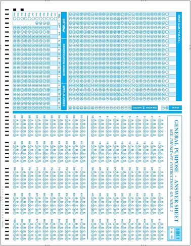 Precision Data Products PDP 4521 Test Forms, General Purpose, Student Enrollment, 500 Sheet Pack in Kuwait