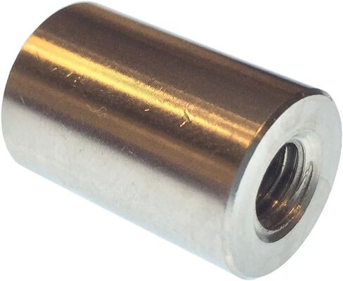 المواجهة المستديرة، الفولاذ المقاوم للصدأ، أنثى، حجم المسمار 10-32، 0.375 بوصة OD، الطول 0.125 بوصة، (عبوة من 10) in Kuwait