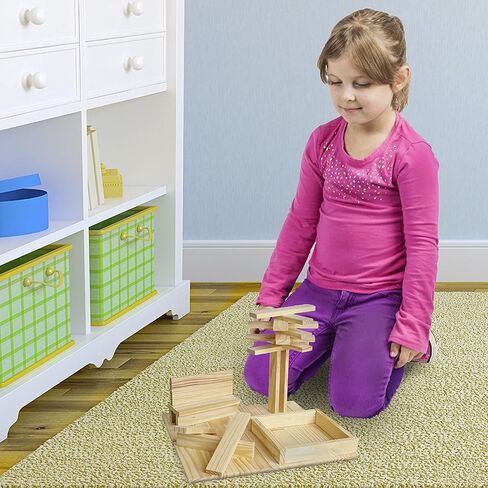 Imagination Generation Constructables! Pine Wood Building Planks, 150 Pieces - Educational Tinker Toys for Kids & Teens - STEM Stacking Blocks for Boys & Girls - Wooden Playset for Learning in Saudi Arabia