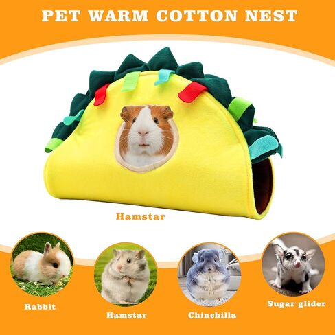 بيت نفق خنزير غينيا، سرير خنزير غينيا، مخبأ للحيوانات الصغيرة، ملحقات قفص الحيوانات الصغيرة، نفق مخبأ، موائل عش النوم قابلة للغسل للأرنب خنزير غينيا، الفئران، السكر، القنفذ المنزلق in Kuwait