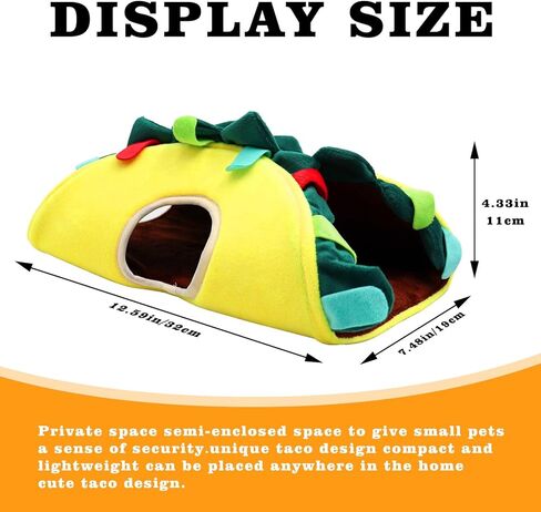 بيت نفق خنزير غينيا، سرير خنزير غينيا، مخبأ للحيوانات الصغيرة، ملحقات قفص الحيوانات الصغيرة، نفق مخبأ، موائل عش النوم قابلة للغسل للأرنب خنزير غينيا، الفئران، السكر، القنفذ المنزلق in Kuwait