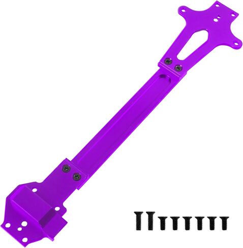 ShareGoo Metal Radio Tray & Central Drive Shaft Center Shaft Compatible with WLtoys 124016 124017 124018 124019 1/12 RC Car Upgrade Parts (Purple) in Saudi Arabia