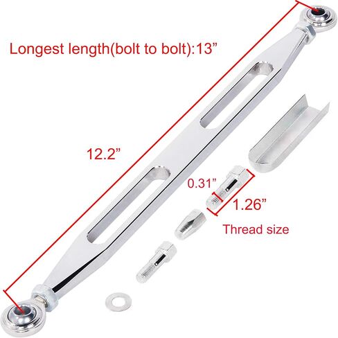 Lubinxun Chrome Gear Shift Levers Shifter Linkage Compatible with Harley Softail Dyna Touring Electra Road King Street Glide 1980-2022 in Saudi Arabia