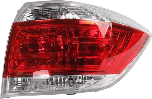 Dasbecan Right Tail Lamp Compatible with Toyota Highlander 2011 12 13 Replacement OEM 815500E070 TO2801185 RH 815600E070 LH Back Light in Kuwait