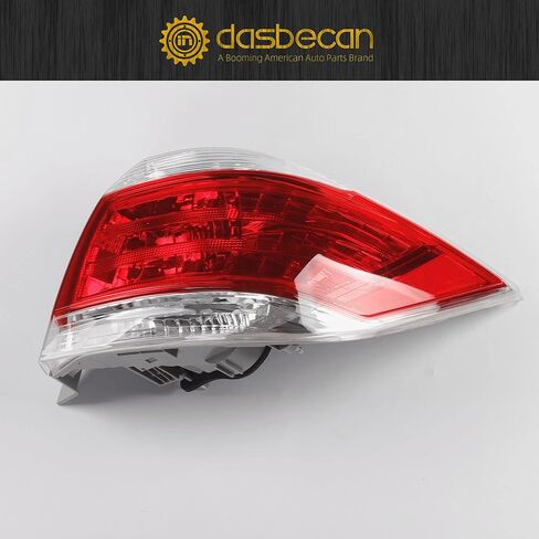 Dasbecan Right Tail Lamp Compatible with Toyota Highlander 2011 12 13 Replacement OEM 815500E070 TO2801185 RH 815600E070 LH Back Light in Kuwait
