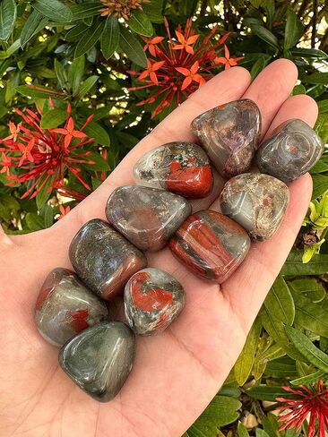 GAF TREASURES 5 Pcs Black Onyx Tumbled Stones, Polished Natural Black Onyx Gemstone, Black Onyx Healing Crystals (Black Onyx) in Saudi Arabia