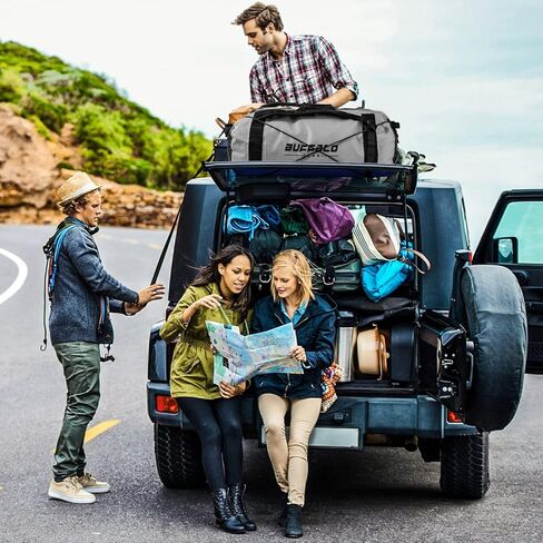 حقيبة مغامرات بافلو جير 50 ​​لتر - حقيبة متينة مقاومة للماء لركوب القوارب والدراجات النارية والصيد والتخييم وقوارب الكاياك أو جت سكي. الحصول على العتاد في أي ظروف (رمادي) in Kuwait