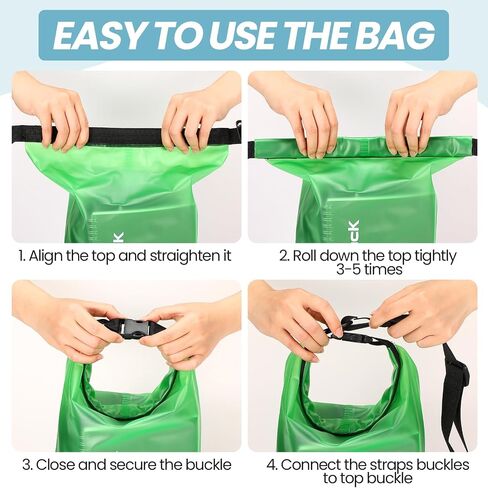Tiangrid 9 Set Waterproof Dry Bag 5L/10L/20L Roll Top Waterproof Backpack Sack Keeps Gear Dry for Kayaking, Beach, Rafting, Boating, Hiking, Camping with Waterproof Phone Case and Waterproof Pouch in Saudi Arabia