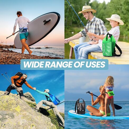 Tiangrid 9 Set Waterproof Dry Bag 5L/10L/20L Roll Top Waterproof Backpack Sack Keeps Gear Dry for Kayaking, Beach, Rafting, Boating, Hiking, Camping with Waterproof Phone Case and Waterproof Pouch in Saudi Arabia