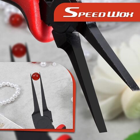SPEEDWOX 5.5 بوصة كماشة أنف بإبرة مسطحة رفيعة احترافية كماشة أنف مسطحة رفيعة مع فك ناعم لصنع المجوهرات اليدوية وإصلاح لوحة PCB in Saudi Arabia