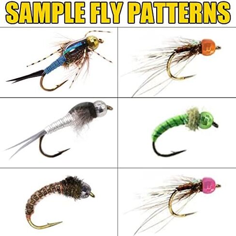 XFISHMAN Tungsten-Slot-Beads-Fly-Tying-Beads-Heads-Assortment Fly Tying Materials Nymph for Fly Fishing Diamond Faceted Slotted Beads 60 Pack in Saudi Arabia