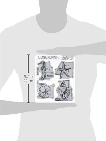 Stampers Anonymous Tim Holtz Cling Rubber Stamp Set, 7-Inch by 8.5-Inch, Nautical Blueprint in Saudi Arabia