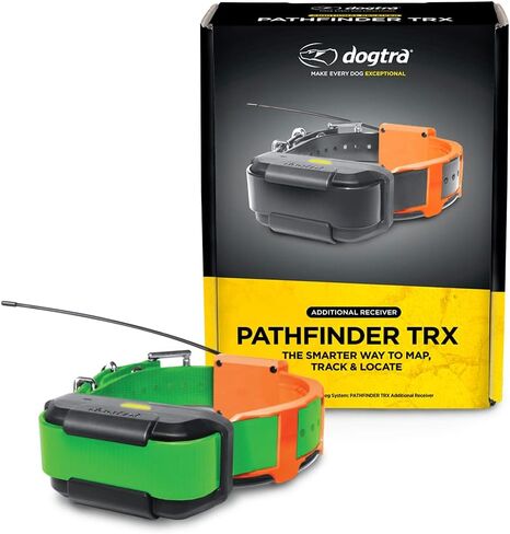 Dogtra Pathfinder TRX Additional Receiver GPS-Only Tracking Collar with 2-Second Update Rate, 9-Mile 21-Dog Expandable Waterproof Smartphone No Subscription Fee, Free Satellite Map in Saudi Arabia